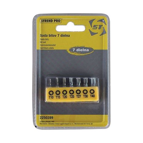 Bit-Satz Strend Pro YF40518 • 7-teilig, S2, T 10-15-20-25, TH 4-5-6