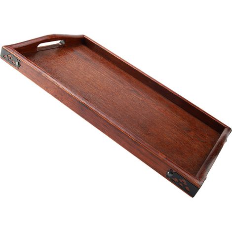 Mehrzweck-Serviertablett aus Holz für Teeservice, Obst, Süßigkeiten, Speisen, Zuhause, Hotel (S) (1/5)