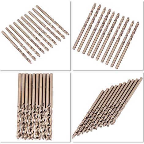 Foret Cobalt M35 HSS-CO pour Acier Inoxydable, Jeu de 4.5mm - Perçage Haute Performance