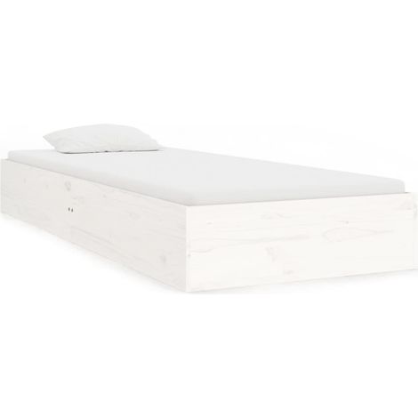 Maison Exclusive - Giroletto Bianco in Legno Massello 90x190 cm Single