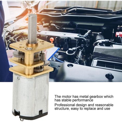 Moteur à engrenages métallique GA12-N20 12V, réducteur de vitesse haute performance 60/500/1000 RPM pour applications durables (1/5)