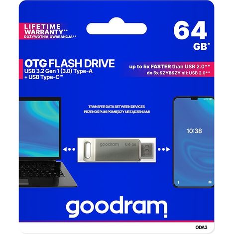 64GB ODA3 SILVER USB 3.2 GEN 1 (1/5)