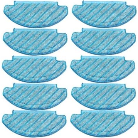 Lot de 10 serpillères pour Robot aspirateur Ecovacs Deebot Ozmo T8 AIVI T8 Max and T8 Series/ N8 Pro (1/5)