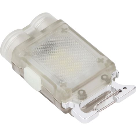 Lampe torche porte-clés LED aimantée rechargeable compacte 300mAh avec tire-bouchon, lumière blanche et rouge-bleue, pour camping randonnée vélo (1/5)