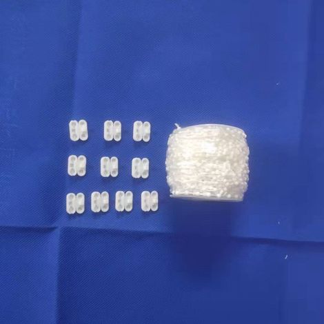 Ensemble d'accessoires pour stores verticaux de 127 mm, chaînette inférieure pour store vénitien, 25 m, 10 boucles à billes (1/5)