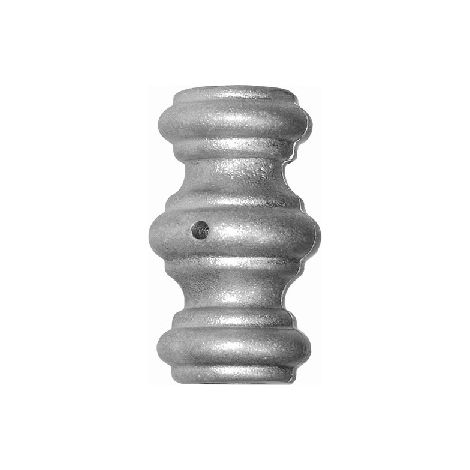 Garniture pour barreaux Ø18mm - Hauteur 80mm largeur 45mm Diamètre 18,5mm- Aluminium - À visser - DECO FER FORGE