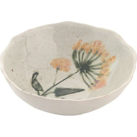 Dekoteller aus Keramik im Bohème-Stil mit Blumenmotiv, Wohndeko, originelles Geschenk, exklusives Design