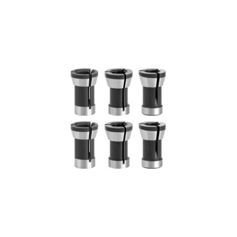 Paquete de 6 alicates multiusos de 6 mm, 6,35 mm y 8 mm para fresadoras y amoladoras rectas, herramienta premium para cortes precisos y flexibles - Crezuo