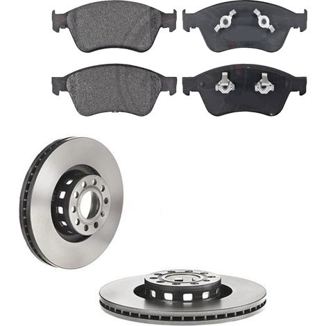 KIT FRENI ANTERIORI compatibile con VW PHAETON (3D1, 3D2, 3D3, 3D4, 3D6, 3D7, 3D8, 3D9) - DISCHI + PASTIGLIE OEM: P 85 102 , P 85 078 , P 85 067 / 17498 , 17530 , 17499 , 16929 /SOSTITUZIONE DIRETTA/B