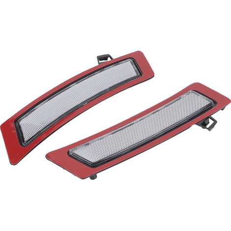 Réflecteur de pare-chocs avant gauche et droit 63147274433 Compatible avec BMW X5 E70 LCI 2011-2013 Sans caméra latérale Transparent (1/5)