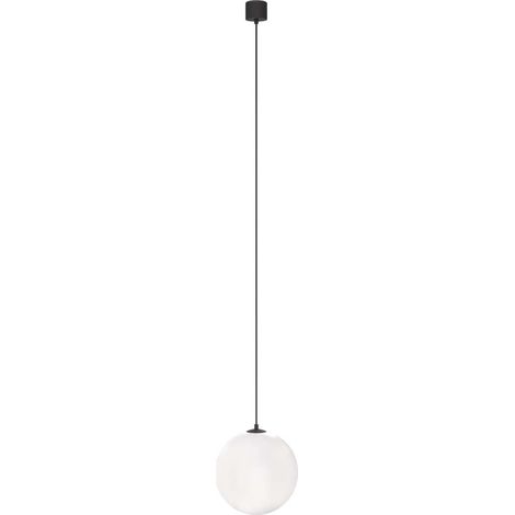 Maytoni Luna Plafonnier suspendu globe 20 cm noir et blanc 4000 K 350 lm (1/3)