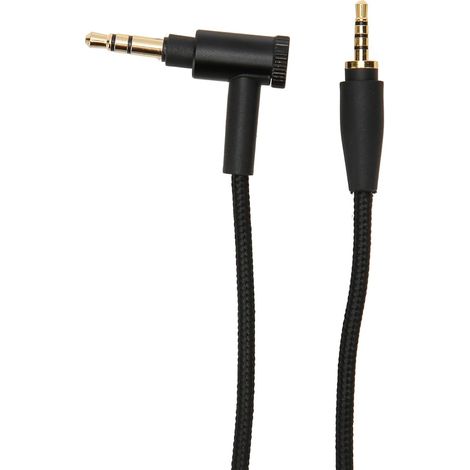 Câble de Remplacement pour Casque, Compatible avec XL, Noyaux OFC, Prise à Angle Droit, Nylon tissé, Connecteur 3,5 Mm, Longueur 1,5 M/4,9 Pieds, pour Casque (1/5)
