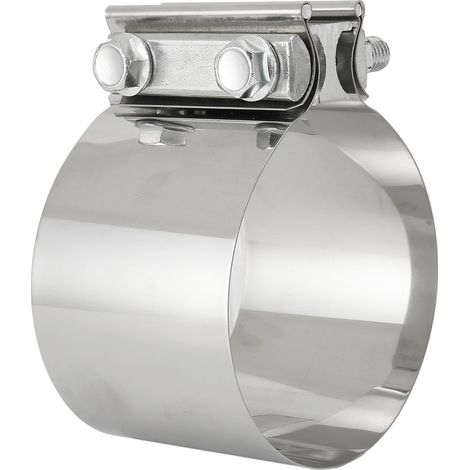 Collier de serrage universel en acier inoxydable pour silencieux, tuyaux de descente, collecteurs d'échappement, 10,16 cm (4 po) (1/5)