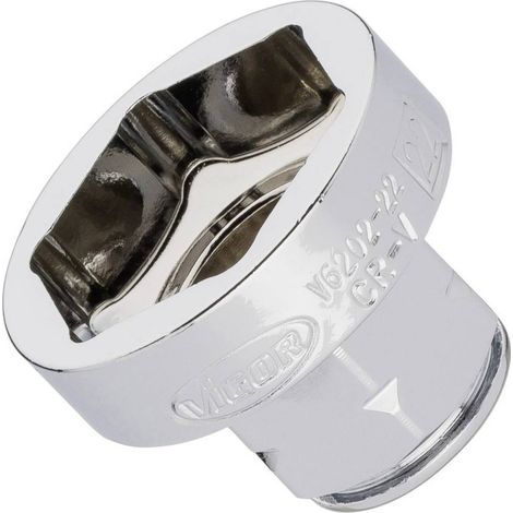 VIGOR Douille plate super fine V6202-22 ∙ Carré creux 10 mm (3/8 pouce) ∙ 22 (1/2)
