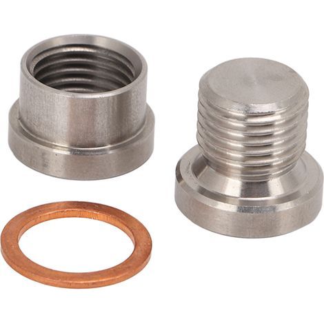Lot capteur oxygène auto adaptateur métal accessoires voiture haute résistance électro galvanisé M12x1.25 (1/5)