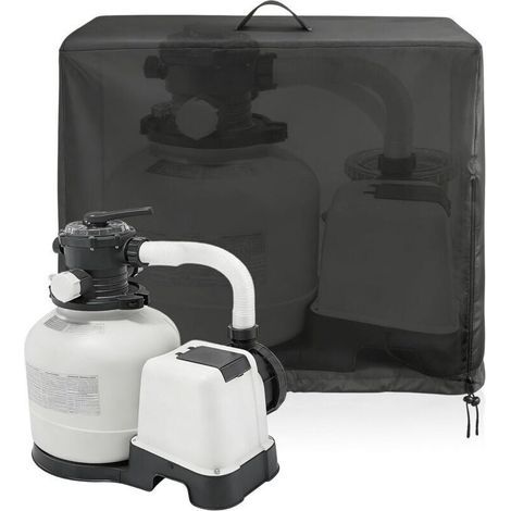 Bâche de piscine 66 x 62 x 72 cm – Tissu Oxford 420D résistant aux UV – Housse imperméable pour pompe de filtre à sable (1/5)