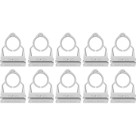 Sachet de 10 CLIPEA Gris Ø16-20 mm - RAM (1/2)