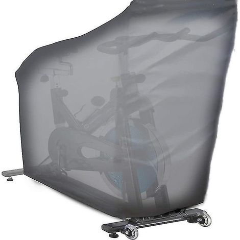 Housse imperméable pour vélo d'appartement, housse de protection pour vélo d'intérieur, housse anti-poussière pour vélos d'appartement ou vélos de spinning (noir) (1/5)