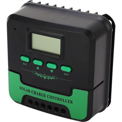 MPPT 20A Solarladeregler mit LCD-Display, 12V/24V kompatibel, 5V 3A USB-Ausgang, Solarpanel (1/5)