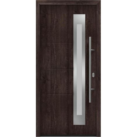 Hörmann Ecostar Haustür "ISOPRO IP 780S", night oak, 110 x 210 cm (B x H), DIN Rechts