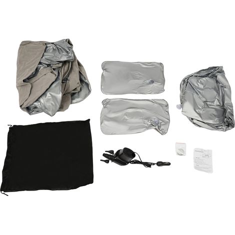 Matelas Gonflable, Pompe à Air Électrique, Capacité de Charge de 300kg, Gris (1/2)