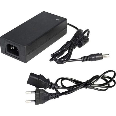 Alimentatore universale 12V 5 ampere 60 watt trasformatore input 100-230V output 12 volt con spina standard EU jack di uscita e led (1/4)