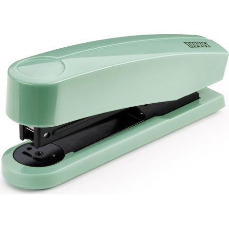 NOVUS Grapadora B2 Color ID 2.0 (25 hojas de capacidad de grapado, mecanismo de carga superior, dispositivo de metal con revestimiento de plástico, incluye 200 grapas), color verde menta