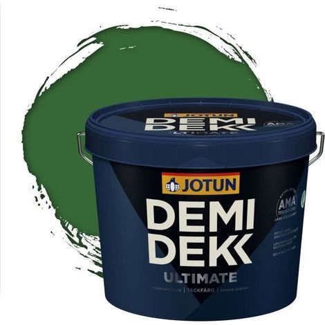 Peinture Bois - DEMI DEKK ULTIMATE - Satinée - RAL 6001 - 3L - Vert Émeraude (1/2)