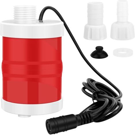 Pompe submersible 12V 20W pompe à eau d'aquarium 700L/H pompes à haut débit pompe d'aspiration de fond portable pompe de circulation de filtre de réservoir de poissons
