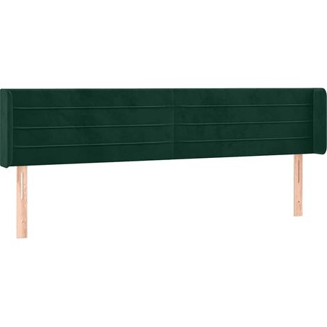 Maison Exclusive - Cabecero de terciopelo verde oscuro 203x16x78/ (1/5)