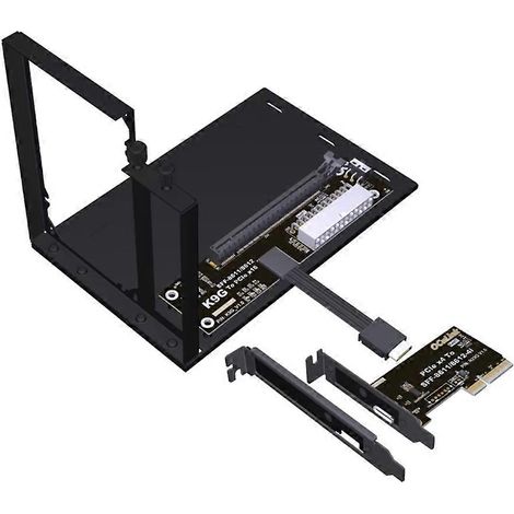 Station d'accueil pour carte graphique PCIe 5.0 x4 vers PCIe x16 avec support SFF-8611, station d'accueil graphique externe M.2, adaptateur eGPU 128 Gbit/s A (1/5)