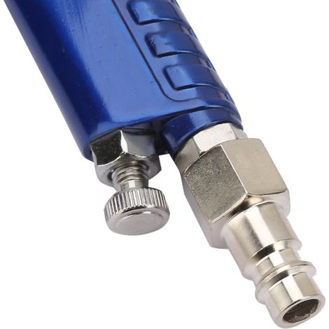 Beyamis Aérographe à gravité pour peinture automobile, pistolet à peinture à l'huile, aérographe pneumatique de type européen (0,8 mm) (1/5)