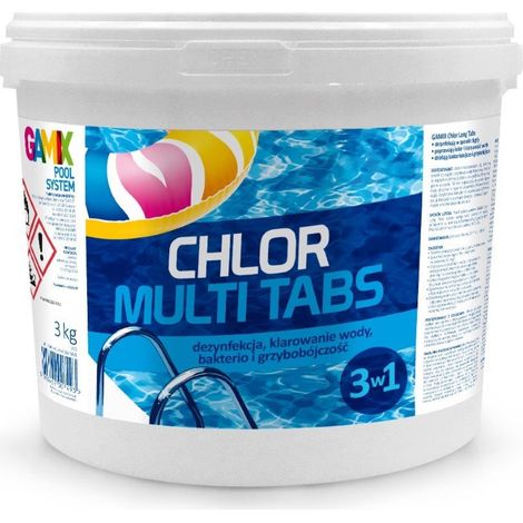 Chlor Multi-Tabletten 200 g 3 kg - GAMIX
