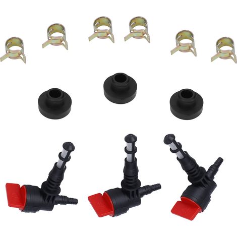 Kit d'œillets de soupape de carburant de remplacement, 3 jeux, adapté à la tondeuse à gazon 192980GS 78299GS 80270 (1/5)