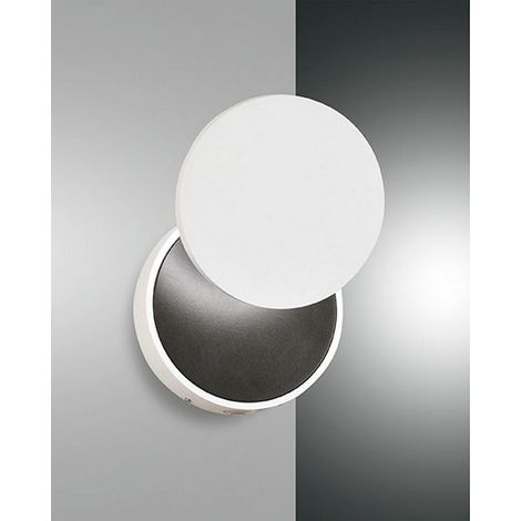 ARA APPLIQUE BIANCAA LED 2 LUCI 3000K 715 + 270LM 8W + 4W ORIENTABILE E DIMMERABILE (1/2)