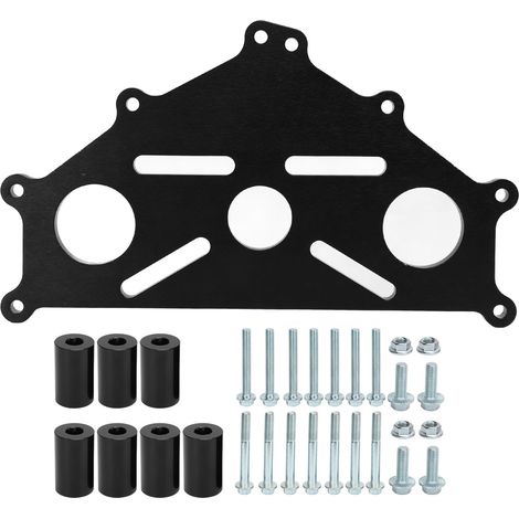 Plaque d'adaptation de support de moteur 551897, métal robuste, remplacement sûr pour Chevy LS1 BBC SBC LS noir