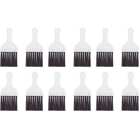 Lot de 12 brosses de nettoyage pour ailettes de condenseur de climatiseur, brosses agitatrices pour le nettoyage des serpentins de réfrigérateur, petites brosses agitatrices en plastique (1/5)