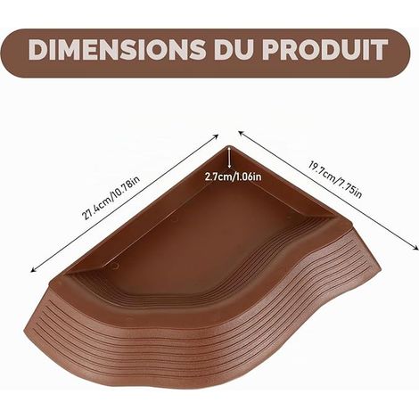 Abreuvoir Tortue Terrestre, Baignoire pour Reptiles avec Rampe, Bol à Eau pour Petites Tortues, Lézard, Amphibien et Autres Petits Reptiles (27.4×19.7×2.7cm) (1/4)
