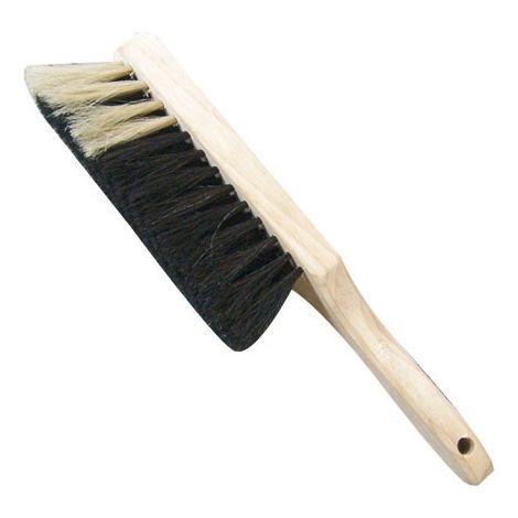 Scopa in Legno Grezzo Manico Corto crine naturale - Findis Ebj