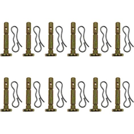 12 Paquets Goupille de Cisaillement et goupille Fendue pour souffleuse à Neige 738-04155 (1/5)