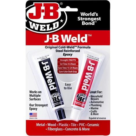 J-B Weld 8265-SUK Original Cold-Weld Epoxy 2 x 30ml JBW8265SUK