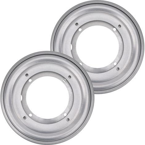 Lot de 2 plaques pivotantes rondes de 20.4 cm (8 pouces), base pivotante argentée, base de plateau tournant pour table pivotante, plateau, cuisine (1/5)
