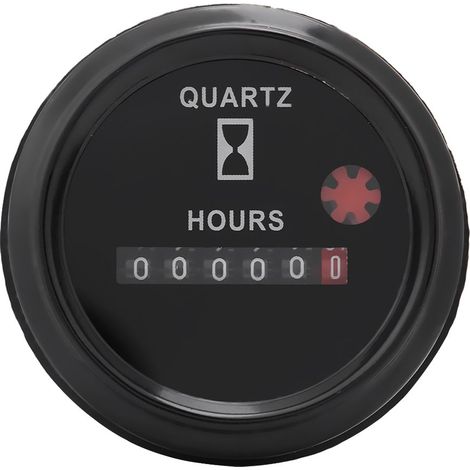 Compteur Horaire Quartz - 1 Pièce - Numérique 6 Chiffres - 12V-36V AC/DC - Pour Moteur Bateau Voiture Camion (1/5)