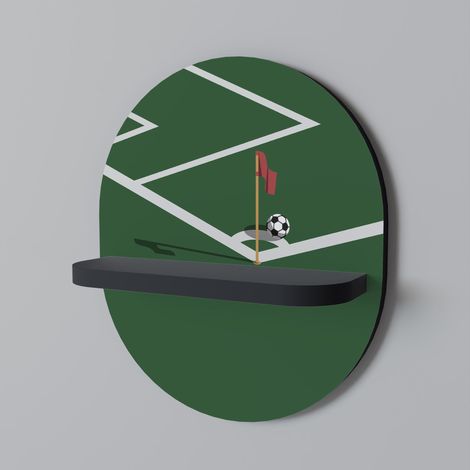 Estante ovalado negro FOOTBALL ACTION (1/5)