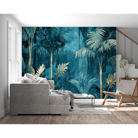 Papier Peint Tropical - Forêt de Palmiers Mystique - 150 x 250 cm (1/2)
