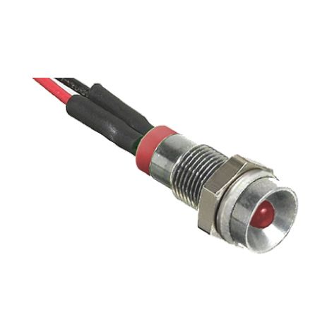 Voyant LED lumineux Rouge RS PRO, dia. 6mm, 2V c.c., taille de la lampe 3 mm, IP67 ( Prix pour 1 )
