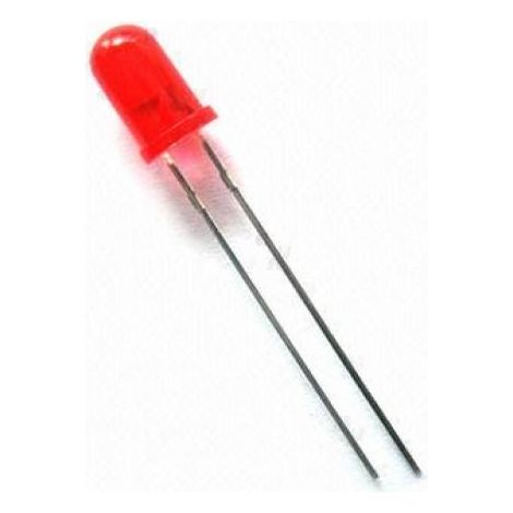 Diodo Led Rosso 5mm 624mcd Alimentazione 2-3v 45Âº Ht504surd Led Rosso5
