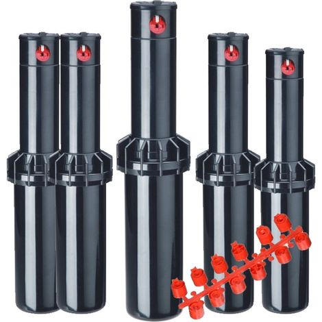 Set di 5 Irrigatore KRain RPS75 3/4''  Raggio d'azione 6,7 - 15,5 m  Irrigatore regolabile professionale