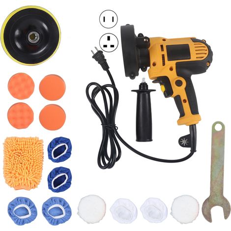 Kit polisseur voiture électrique 700W 125mm, ponceuse lustreuse pour cire et polissage, prise US 110V (1/5)