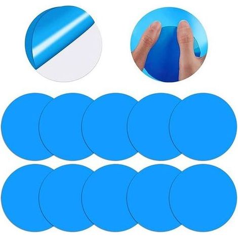 Lotto di 10 Patch per una Piscina, Kit di Riparazione Patch per letto ad Acqua(Round) (1/5)